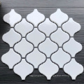 Hot Sale Pure Black And White Lantern Mosaic Tile Floor Waterjet Ceramic Mosaic Tile